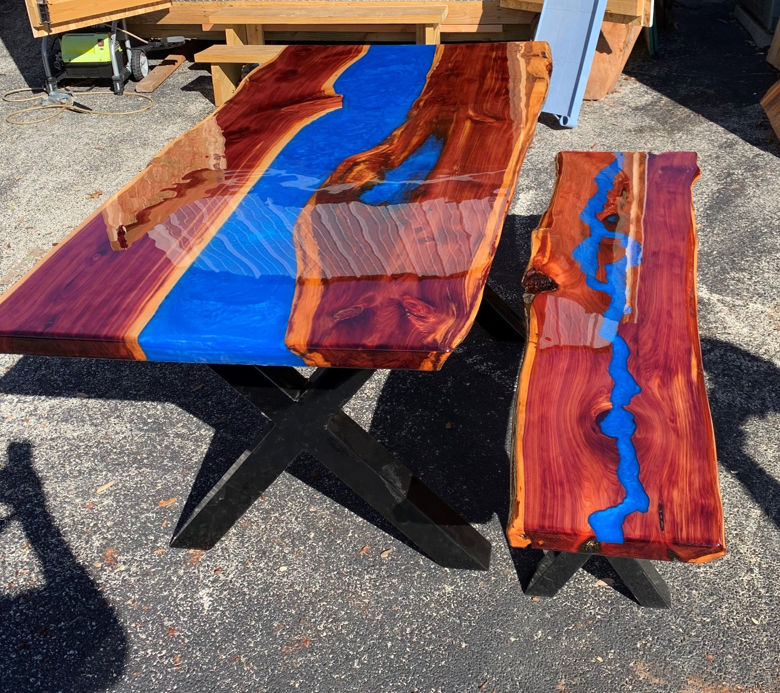 Cedar resin clearance table